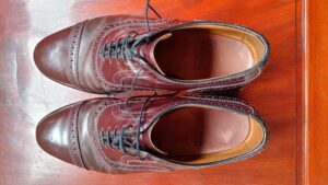 革靴クリーニング、染直し修理
